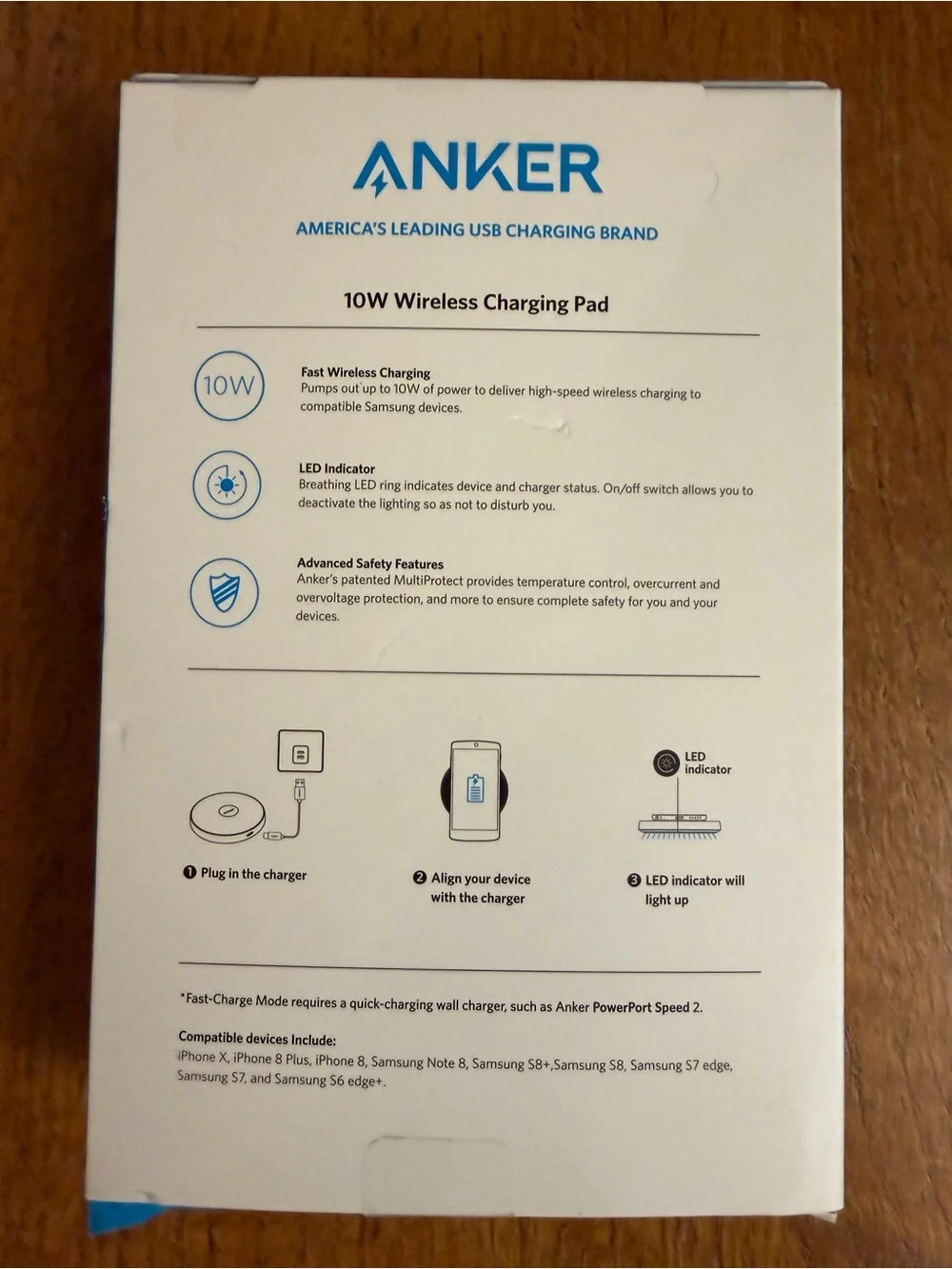 Anker 10W Wireless Charging Pad, fast wireless charger